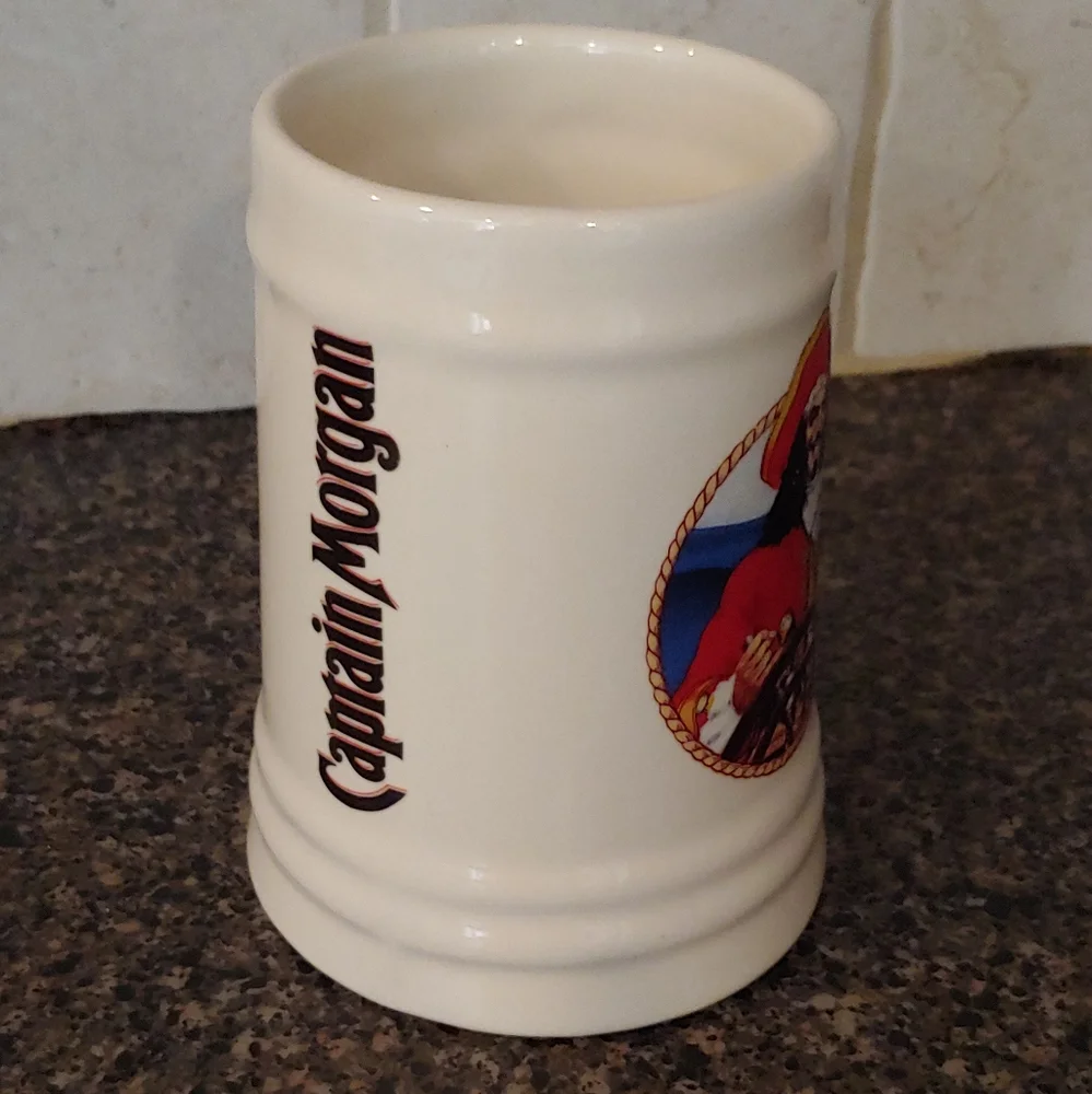 Captain Morgan Rum Collectable Ceramic Mug Stein. Adult Beverage